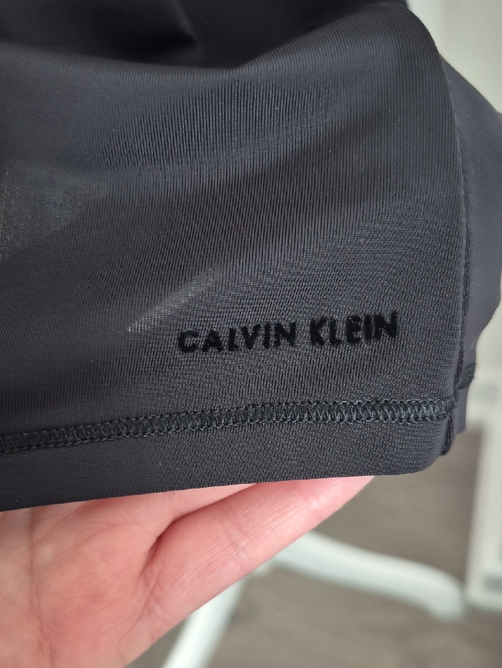 Calvin Klein Perfectly Fit Knee Chemise In Black Size Small - Picture 6 of 7